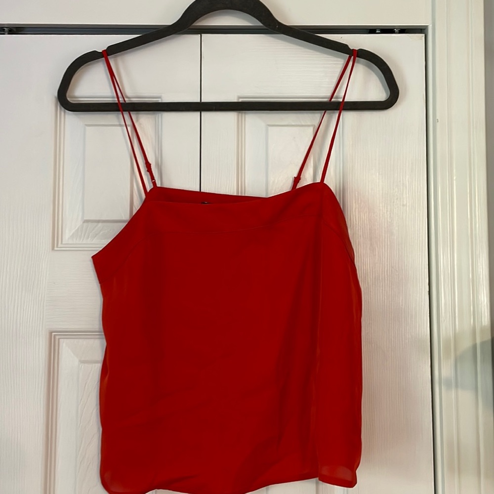 Express silk tank top